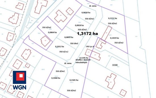 Grunt budowlany jednorodzinny na  sprzedaż Ostrów Wielkopolski - Działka budowlana Ostrów Os. Zębców-Zacisze